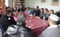 Members of the U.N. High Commissioner for Refugees and Muslim Communities of Kharkov investigate problems faced by foreigners