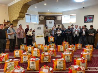 The Council of Ukrainian Muslims with the support of "Bayt al-Mal" distributed products in Zaporizhzhia and Dnipro
