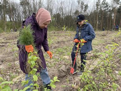 "Nurturing nature is our priority": Muslims of Lviv Region joined the tree planting campaign