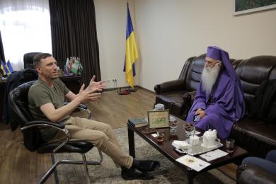 Президент Конгресса мусульман Украины встретился с епископом Малхазом Сонгулашвили