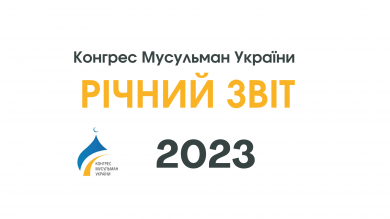 Річний звіт 2023 Конгресу мусульман України. Річний звіт 2023 Конгресу мусульман України.