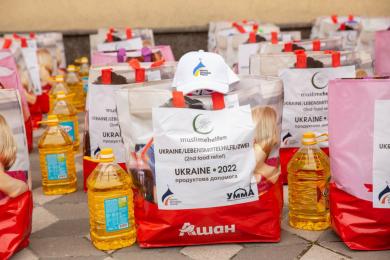 The Council of Ukrainian Muslims distributed more than half a thousand grocery packs in Kyiv