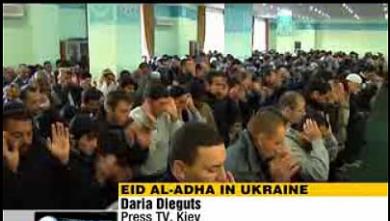 Ukranian celebrate Eid-al-Adha