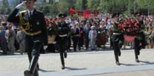 Muslims of Odessa at the celebration of the 67th anniversary of victory over fascism