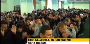 Ukranian celebrate Eid-al-Adha