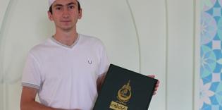 The first hafiz from Ukraine is in the top ten winners in his nomination at the World Koran Contest