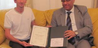The first hafiz from Ukraine is in the top ten winners in his nomination at the World Koran Contest
