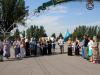 © Natalya Openko /фейсбук: 26.06.2021 р., Запоріжжя, захід з нагоди Дня кримськотатарського прапора. Фото на згадку по завершення мітингу. 