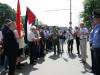 فيديو .. وسط إجراءات أمنية مشددة .. تظاهرة تضامن مع "الحرية" أمام السفارة الإسرائيلية في كييف